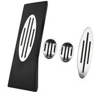 Pedal Pad, for MINI, for Cooper, for One, for Hatch, for Hardtop, for Countryman, for JCW R56 R60 Car Gas Fuel Clutch Brake Foot Rest Pedal Pads Cover Clutch Brake Pedal Pad Cover(BLACK MT wit