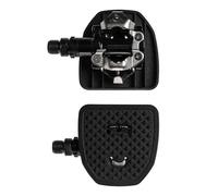 PP Pedal Plate | SPDX | Adapter compatible with Shimano SPD and Look X-Track clipless MTB pedals | Converts clipless into flat pedals | No cleats needed | Adding grip and comfort