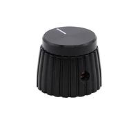 Pedal Protection Caps,19.5x15.5mm Aluminum Plastic Set Pointer Knob Cap For Guitar AMP Effect Pedal Overdrive 1/4" Brass Insert Gold (Color : Gold-Black-2PCS, Size : 1) (Color : Black black 10pcs, S