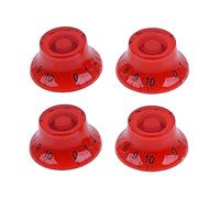 Pedal Protection Caps,4PC Multi Color LP Electric Guitar Volume Tone Knob Top Hat Straight Guitar Speed Control Knob Plastic (Color : 1, Size : 1) (Color : 4, Size : 1)