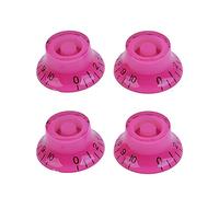 Pedal Protection Caps,4PC Multi Color LP Electric Guitar Volume Tone Knob Top Hat Straight Guitar Speed Control Knob Plastic (Color : 1, Size : 1) (Color : 6, Size : 1)