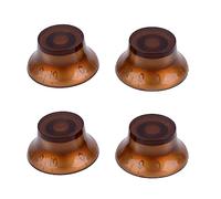 Pedal Protection Caps,4PC Multi Color LP Electric Guitar Volume Tone Knob Top Hat Straight Guitar Speed Control Knob Plastic (Color : 1, Size : 1) (Color : 11, Size : 1)