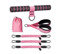 Pedal Puller Resistance Band - Elastic Yoga Stretch Strap Set,with Handle and Detachable Pedal Resistance Bands for Stretching - for Fitness Pilates Home Gym office