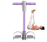 Pedal Puller Resistance Bands - Fitness Sit Up Exercise Equipment | Body Training Rope, Multifunctional Pull Tool, 6 Tube Strength Training Gear, Muscle Toning Accessories, Elastic Equipment for Women