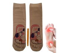 Pedal Reflexology Socks, Trigger Point Health Socks with Tools | Foot Relief for After Work Sport Home Travel Weekend Holiday Morning Self