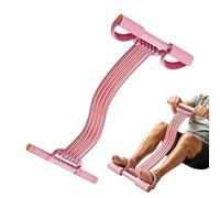 Pedal Resistance Band - 10-Tube Tension Rope Adjustable Abs Exerciser, Multifunction Elastic Yoga Band for Women Adults, Portable, Lightweight, 50-150 lbs Resistance for Gym Pilates Abdomen