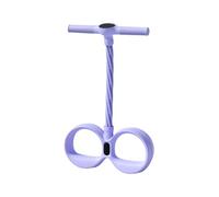 Pedal Resistance Band - 6-Tube Smart Tummy Trimmer, Adjustable Handle Design with Full-Body Workout, Strengthens Abs, Arms, Legs, Waist, Portable Exercise Device, for Home Fitness, Core, Stretching