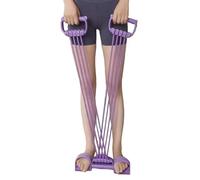 Pedal Resistance Band - 8 Tube Latex Strength Trainer | Pull Rope with Removable Handle | Full Body Leg Arm Abdominal Stretch | Portable Home Fitness Equipment | For Yoga Fitness Sit-Up Workout