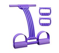 Pedal Resistance Band: 8 Tubes Adjustable Natural Latex Multifunctional Training Rope, Gym For Shaping Whole Body Fat Loss | Exercise Accessory