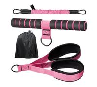 Pedal Resistance Band - Adjustable Fitness Trainer, Handle Training Tube | Home Exercise Equipment Builds Strength Flexibility Muscle Tone | For Yoga Pilates Abs Core Leg Arm Waist Sit Up Women