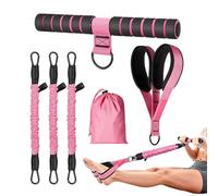 Pedal Resistance Band - Elastic Exercise Equipment Set | with Handle and Removable Pedal Yoga Resistance Bands | Fitness, Pilates, Home or Office Sports