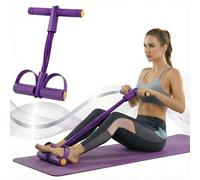 Pedal Resistance Band with Handle, 6 Tube Foot Pedal and Ankle Puller for Full Body Workout, Multifunction Home Gym Equipment for Arm, Legs, Abdomen