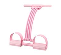 Pedal Resistance Band with Handle, 8-Tube Latex Adjustable Band with Handle - Efficient Home Workout Equipment - for Strength Builder Gym Fitness Exercise Indoor Outdoor Full Body Stretching Leg