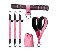 Pedal Resistance Band with Handle - Elastic Yoga Stretch Strap Set,Detachable Pedal Elastic Yoga Bands for Stretching | for Fitness Pilates Workout Physical Strength Home Gym