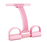 Pedal Resistance Band with Handles, 3-in-1 Multifunction Resistance Bands | 8-Tube Exercise Bands with Detachable Handles for Abdominal, Waist, Arm, Leg, Pilates, Home Gym Fitness Equipment for Women