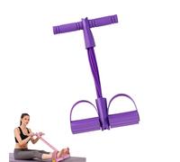 Pedal Resistance Bands with Handle,6 Tube Pedal Ankle Puller,Yoga Resistance Band,for Full Body Abs, Arms, Legs and Core Workout, Stretching Slimming Training (A)
