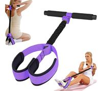 Pedal Resistance Bands with Handle, Abdominal Trainer Equipment for Home Workouts, Sit Up Exercise Equipment with Tension Rope, Elastic Yoga Pedal Puller for Core Strengthening and Muscle Toning
