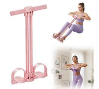Pedal Resistance Bands With Handles, 2026 New Yoga Resistance Band, 6 Tube Pedal Ankle Puller, Sit Up Exercise Equipment For Full Body Workout, Home Gym Training, Weight Loss, Training (Pink)