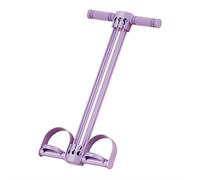 Pedal Resistance Bands With Handles - Resistance Bands, Full Body Toning During Home Workouts, For Fitness Beginners And Physical Therapy Patients (Purple)