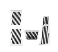 Pedal Set Car Accelerator Brake Pedal Rest Foot Kit Direct Replacement No Drilling Non-Slip Mat For BMW X3 G01 2017~2024(AT WITH REST)
