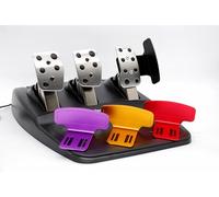 Pedal Side Foot Support Plate for Logitech G923 G29 G920 Sim Racing Pedals (Red)