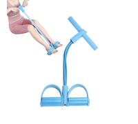Pedal Stretching Puller - Multifunction Tension Rope | 4-Tube Pedal Ankle Stretching Puller Sit Up Exercise Equipment | Fitness Resistance Bands for Women, Fitness, Yoga (Blue)
