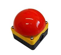 Pedal Switch IP65 Watproof Responder Switch AC/DC Emergency Stop Button Handle Foot Push Self Reset Locked Start Contactor NO/NC(Red Self-reset)