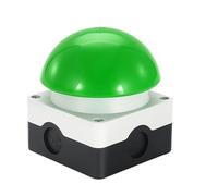Pedal Switch IP67 Watproof Responder Switch, AC/DC Emergency Stop Button, Handle Foot Push Self Reset Locked NO/NC Start Contactor(Green)