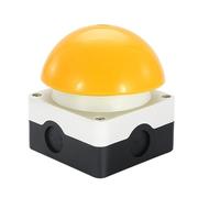 Pedal Switch IP67 Watproof Responder Switch, AC/DC Emergency Stop Button, Handle Foot Push Self Reset Locked NO/NC Start Contactor(Yellow)