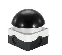 Pedal Switch IP67 Watproof Responder Switch, AC/DC Emergency Stop Button, Handle Foot Push Self Reset Locked NO/NC Start Contactor(Black)