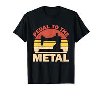Pedal to The Metal Funny Sewing Vintage Quilting Machine T-Shirt