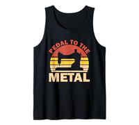 Pedal to The Metal Funny Sewing Vintage Quilting Machine Tank Top