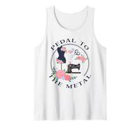 Pedal to The Metal Funny Sewing Vintage Quilting Machine Tank Top