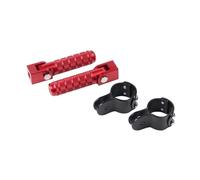 Pedals Footpegs For Motorcycle Universal Motorcycles Scooters Bicycle Pedals Folded Footrest Footpeg Motorcycle Foot Rests(RED)