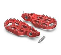 Pedals For Stark For Varg MX For For EX Electric Dirt Bike 2024 2025 Rear Brake Pedal Plate Foot Pegs Footrests(Offset Foot Pegs Red)
