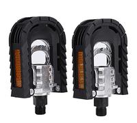 Pedals, Raceface Pedals Flat Pedals with Skid Resistant 1 Pair Foldable Pedals, Aluminium Alloy Wide Tread Pedals, Replacement Part for Mountain, Road Car