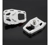 Pedals Rests Motorcycle Wide Foot Pegs For CRF1000L For CRF 1000L For Africa For Twin CNC 2016 2017 Footrest Rests Ped Front Footpegs Ankle Block(Silver)