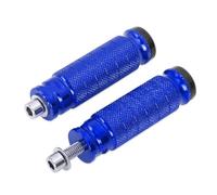 Pedals Universal Motorcycle Motorbike Foot Pegs Rear Set Rests Racing Pegs Pedal For Suzuki(BLUE)