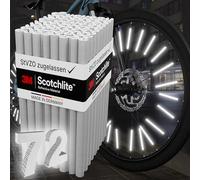 PEDALUXX Spoke Reflectors 72 Pieces Suitable for 1 Bike in accordance with German Road Traffic Licensing Regulations [with Original 3M Scotchlite Reflective Material]