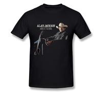 PEDD Men's Alan Jackson Angels and Alcohol T-Shirt Black
