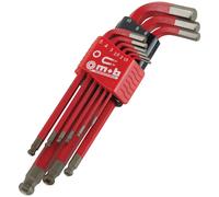 Peddinghaus 9061020101 Allen Key Set 9-Piece S2 Steel Non-Slip Holder