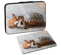 PEDEA Design Protective Laptop Case up to 13.3 Inches (33.7 cm) Rabbit and Turtle