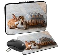 PEDEA Design Protective Laptop Case up to 15.6 Inches Rabbit and Turtle