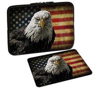 PEDEA Design Tablet Case Sleeve for up to 10.1 inch with mouse pad, American Eagle