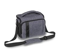 PEDEA DSLR camera bag "Fashion" Camera bag for SLR cameras with waterproof rain cover, carrying strap and accessory compartments, Size XL, grey