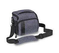 PEDEA DSLR camera bag "Fashion" Camera bag for SLR cameras with waterproof rain cover, carrying strap and accessory compartments, Size L, grey