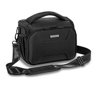 PEDEA DSLR camera bag "Guard" Camera bag for SLR cameras with waterproof rain cover, carrying strap and accessory compartments, Size L, black