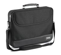 Pedea Laptop Bag 17.3 Inch (43.9 cm) Blackline Notebook Shoulder Bag with Shoulder Strap Black
