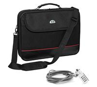 PEDEA laptop bag "Trendline" bag for notebooks with screens up to 18.4 inches (46.7 cm); shoulder bag with shoulder strap incl. notebook lock, black