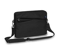 PEDEA "Fashion" Tablet PC Case for 12.9 Inch Tablet Protective Case with Accessory Compartment and Shoulder Strap Black/Blue